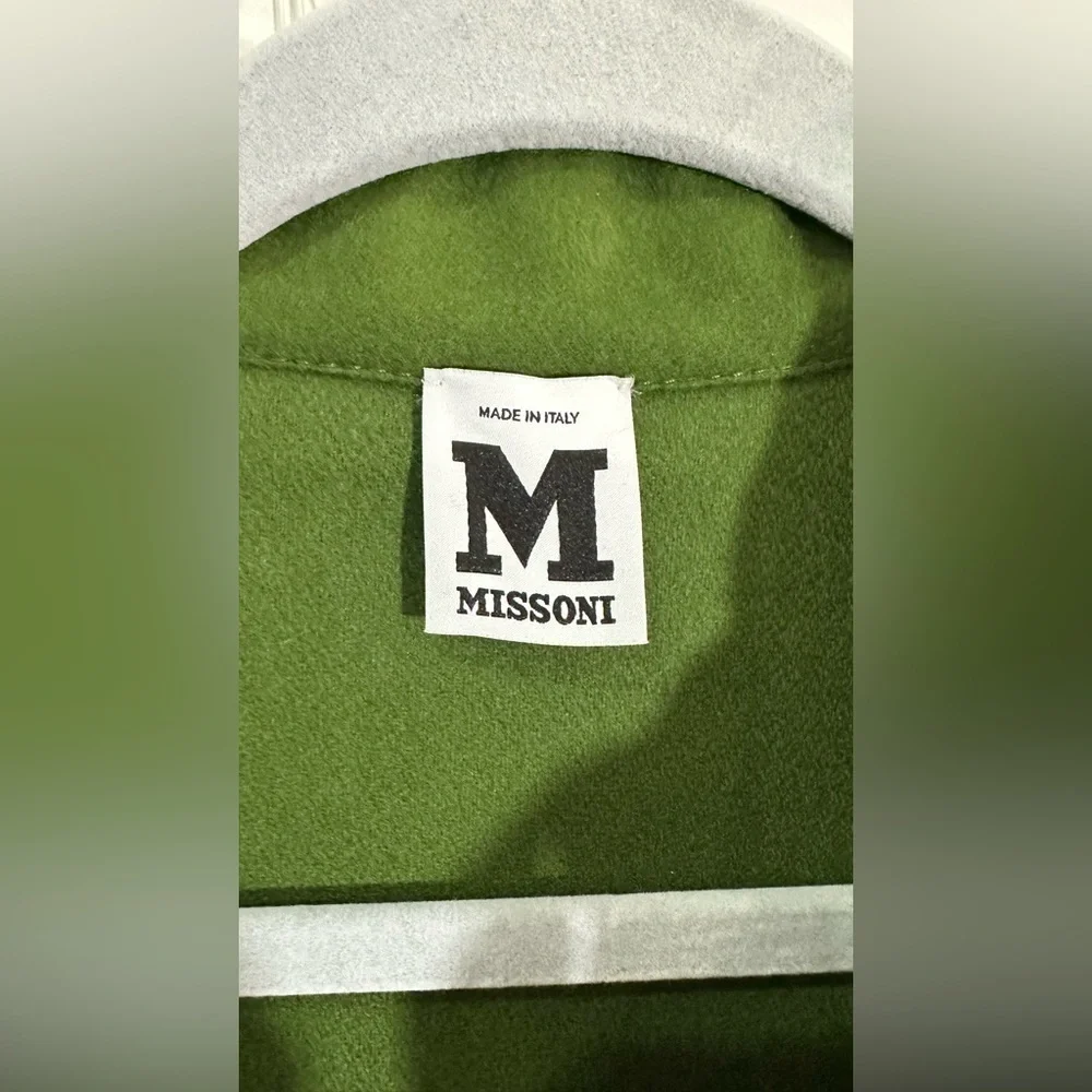 NWT M Missoni Fleeced Wool Blend Green Long Sleeve Jumpsuit IT 40 (US 4) - Picture 11 of 14